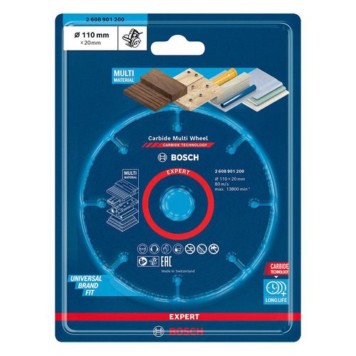Disco de Corte Bosch Expert Carbide Multi Wheel 110x20mm