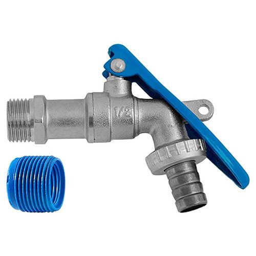 Torneira de Parede Blukit Multiuso com Acesso Cadeado Niquelada 1/2"