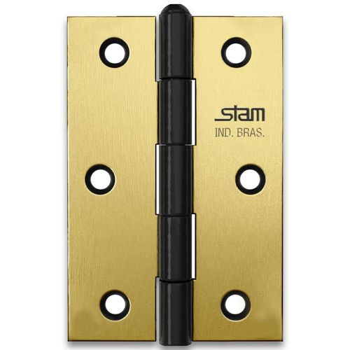 Dobradiça Aço Galvanizado Stam 3.1/2" x 2.5/16" x 1,5mm Com Pino Reversível