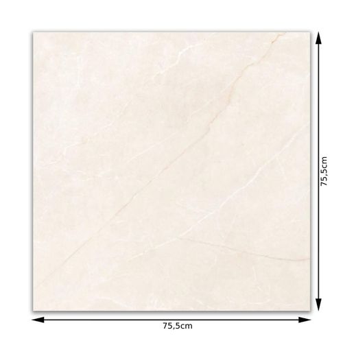 Cerâmica Acetinado Incopisos Marmo Arena "A" 75,5x75,5cm