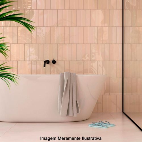 Revestimento Eliane Neutral Shell Brilhante "A" 7x26 Eliane