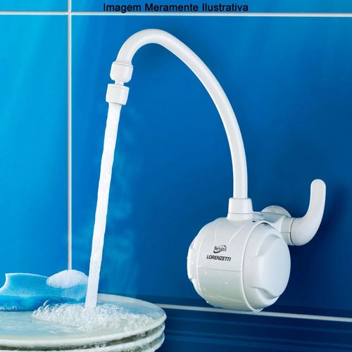 Torneira Elétrica de Parede Lorenzetti Versátil 127V 4400W Branco