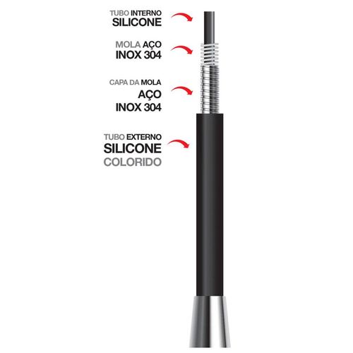 Misturador Cozinha Lorenzetti de Parede Flex Cromado Black B27