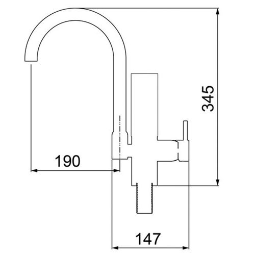 Purificador com Torneira Monocomando de Metal Lorenzetti Acqua Class