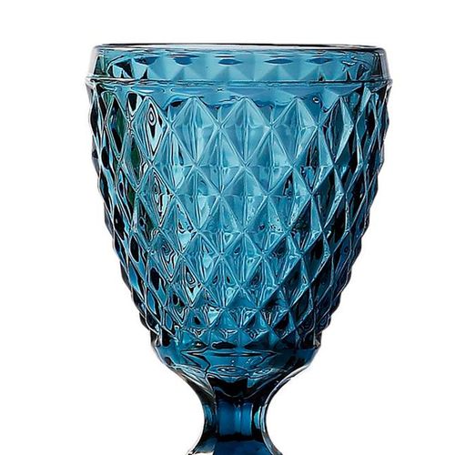 Cálice de Vidro NDI Azul 8x15,5cm
