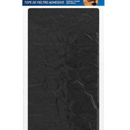 Feltro Retangular Tekbond Preto Cartela com 1 unidade 200x100