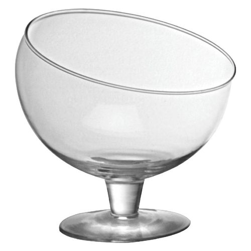 Taça de Vidro Diagonal Transparente Luvidarte