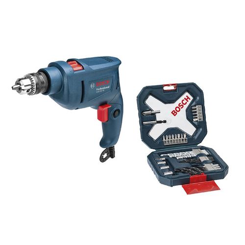 Furadeira Impacto 450w Reversível 127V Com Acessórios 34 Peças GSB 450 Bosch