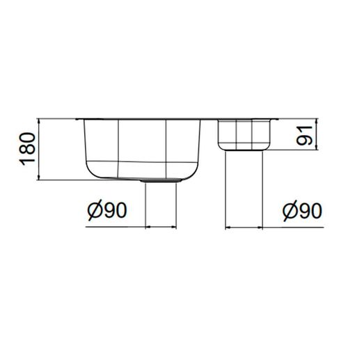 Cuba Lift Docol CD0 Alto Brilho c/vsa 4,5" e Acessórios 54,5x40x18