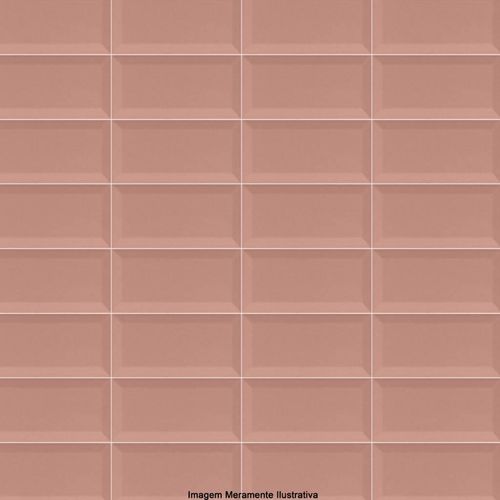 Revestimento Brilhante Eliane Metro Coral "A" 10x20cm