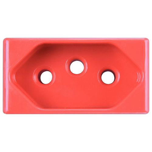 Módulo para Tomada Tramontina 2P+T 20A Vermelho