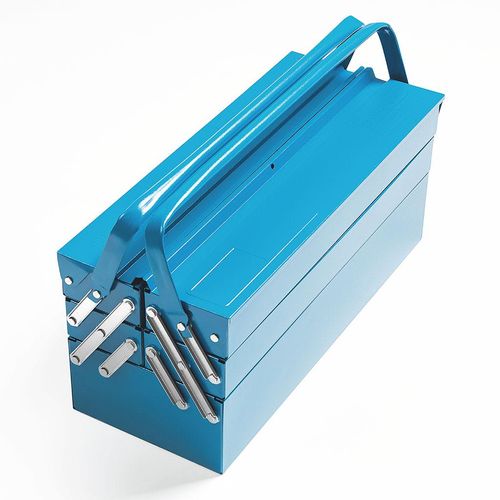 Caixa para Ferramentas de Metal Tramontina com 5 Gavetas Azul