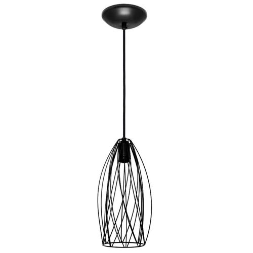 Pendente Aramado Neo Iluminação Barril Preto 1xE27
