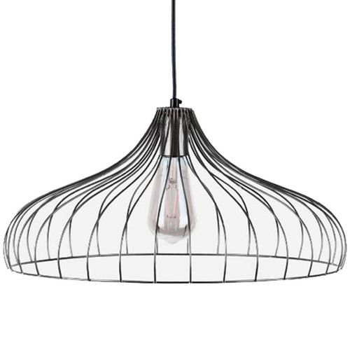 Pendente Aramado Neo Iluminação Wind Preto 1xE27