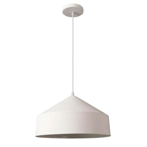 Pendente de Alumínio Bronzearte Aquarela Room Branco 1xE27