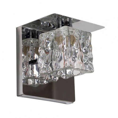 Arandela de Vidro Bronzearte Frost Transparente 1xG9