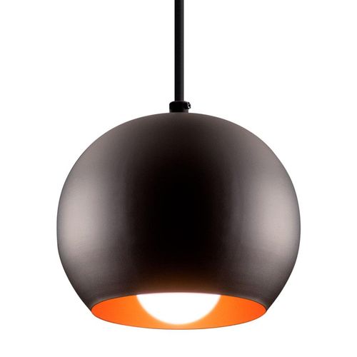 Pendente de Alumínio Startec Malta Preto e Cobre 1xE27