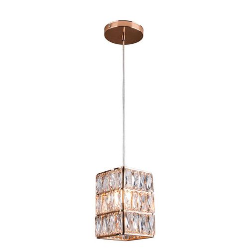 Pendente de Cristal Startec Florença Quadrado 1xE27