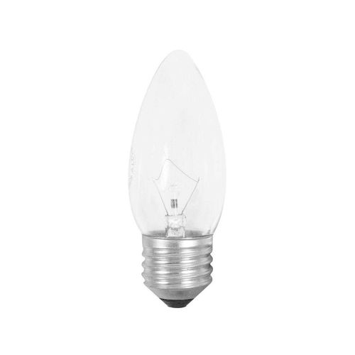 Lâmpada Vela Incandescente Taschibra Lisa Luz Amarela 40W