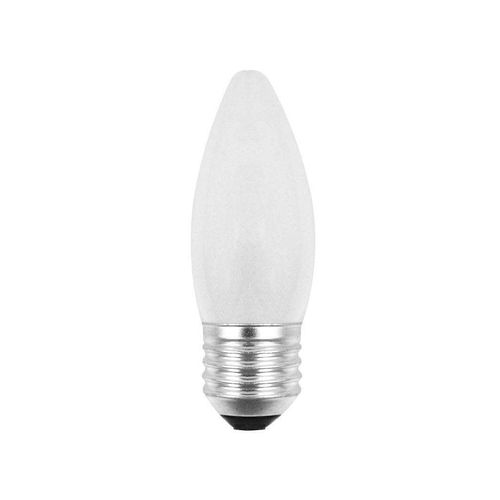 Lâmpada Vela Incandescente Taschibra Lisa Leitosa 25W