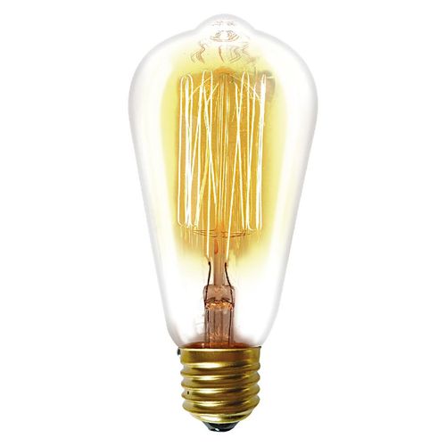 Lâmpada Incandescente Filamento Taschibra Carbono Luz Amarela