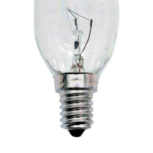 Lâmpada Vela Incandescente Taschibra Lisa Luz Amarela 25W