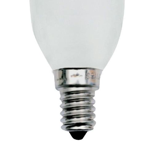 Lâmpada Vela Incandescente Taschibra Lisa Leitosa 25W E-14