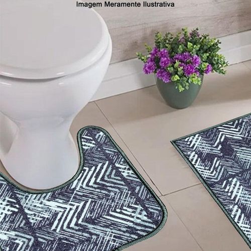 Kit Tapetes 2 Peças Domus para Banheiro 40x60cm + 45x40cm