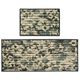 Kit-Tapetes-40x60cm-Estampado---50x120cm-Folhas-para-Cozinha-Caqui-Preto-Marinho-ST64018