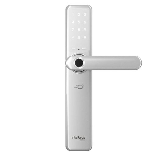Fechadura Smart Intelbras de Embutir com Maçaneta IFR 7000 Prata