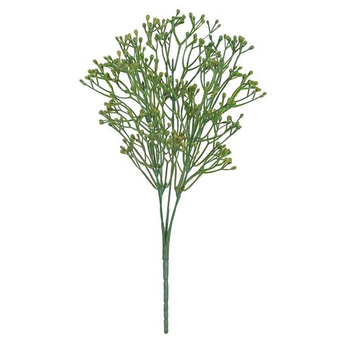 Folhagem Plástico Flor Arte Carinho Mãe com Print Verde 33cm