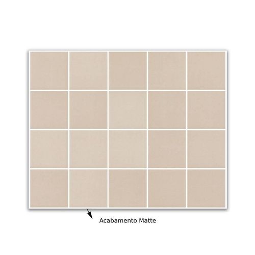 Pastilha "A" 7,5x7,5 Neutral Marfim Mesh Matte 8049180 Eliane