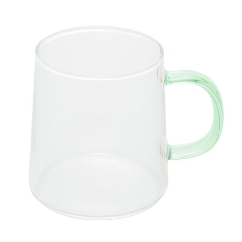 Conjunto 2 Canecas Vidro Borossilicato Wolff com Alça Fun Verde 320ml