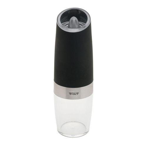 Moedor para Temperos de Aço Inox Wolff Automático Gravity Preto 6x6x20cm