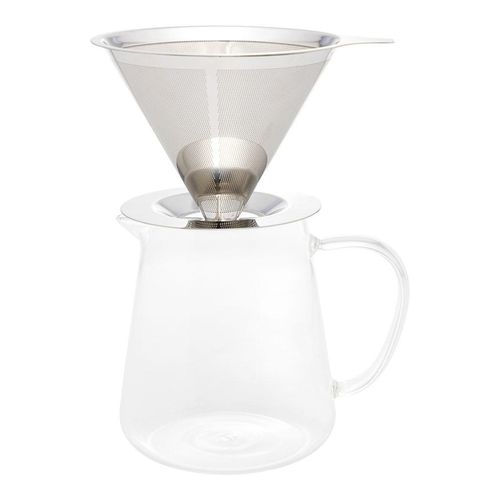 Cafeteira de Vidro Borossilicato Wolff com Filtro em Inox 750ml