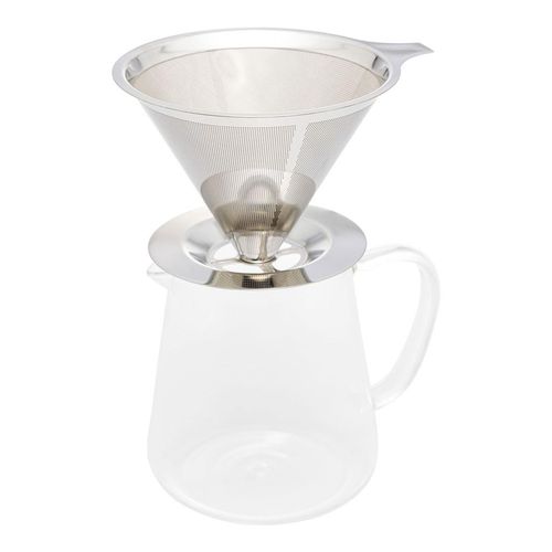 Cafeteira de Vidro Borossilicato Wolff com Filtro em Inox 750ml