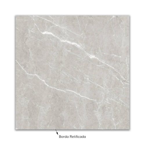 Cerâmica "A" 75x75 Calabria Gris Polido Retificado Megalume