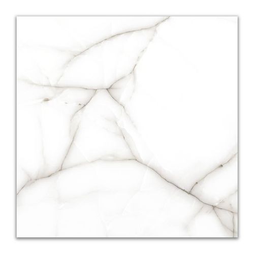 Cerâmica Acetinado Megalume Thassos Gris Retificado "A" 75x75cm
