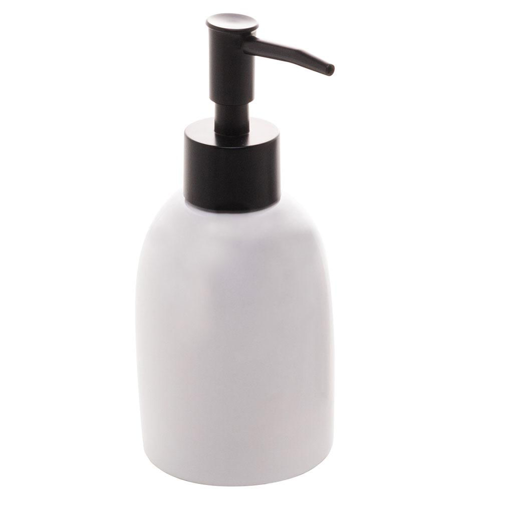 Encontraproduto.com.br - Conjunto 3 Peças para Banheiro de Cerâmica Londres Branco e Preto - Lyor