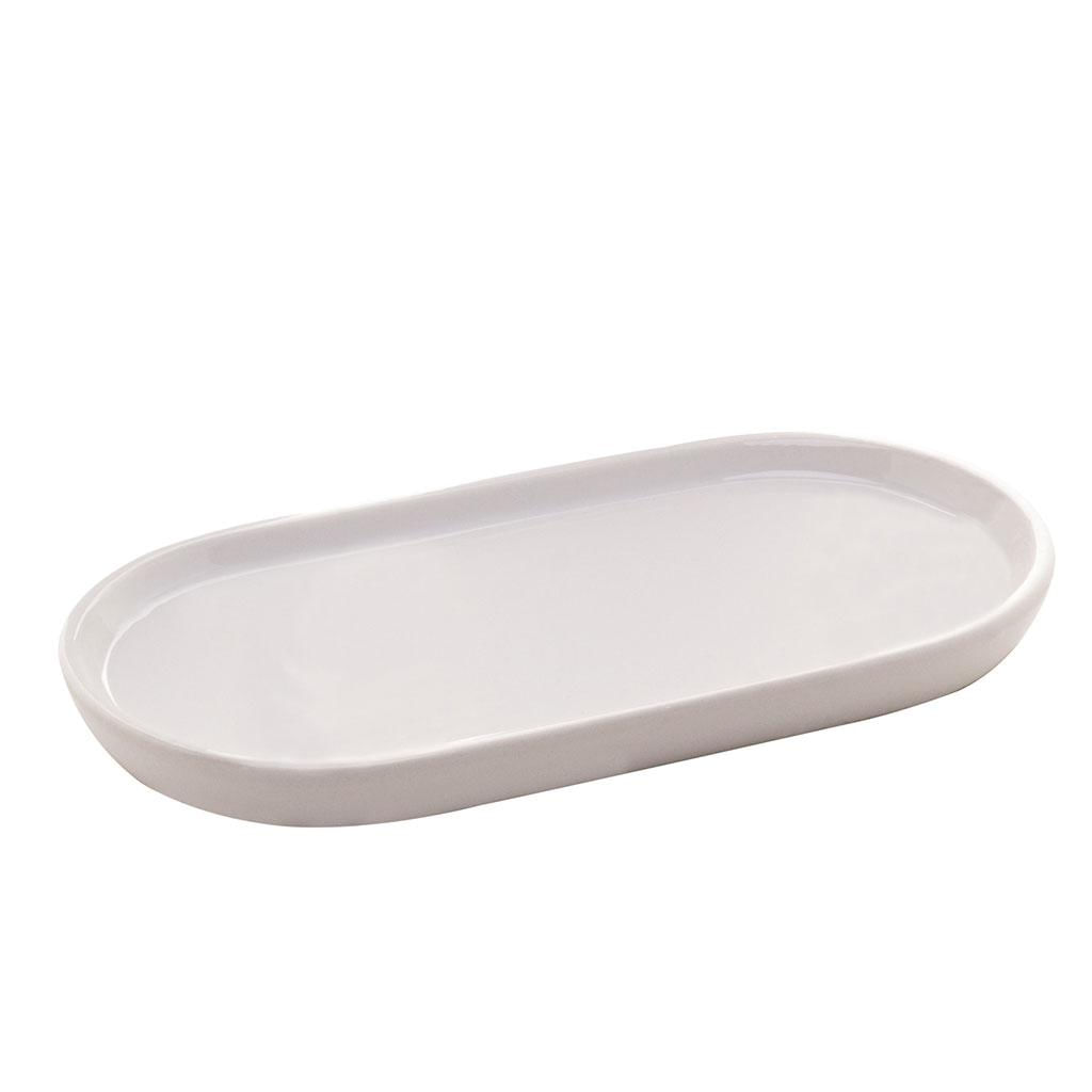 Encontraproduto.com.br - Conjunto 3 Peças para Banheiro de Cerâmica Londres Branco e Preto - Lyor