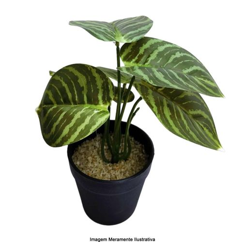 Planta Artificial NDI Verde e Preto 23cm