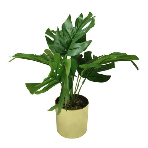 Planta Artificial NDI Verde e Amarelo 30cm