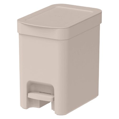 Lixeira com Pedal Trium 6L Bege Ou