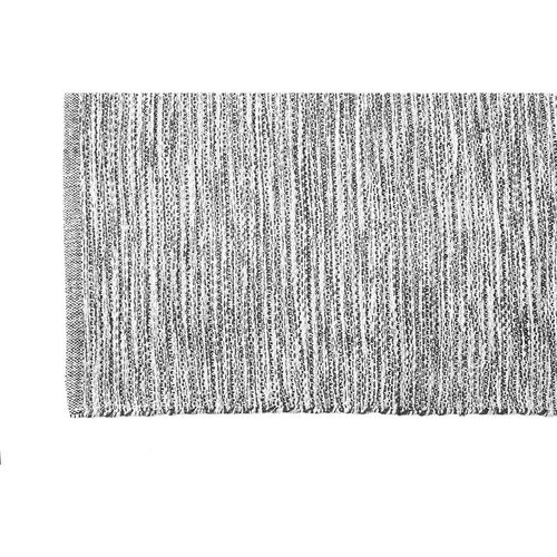 Passadeira Kapazi Jacquard Eco Crue e Preto 50cmx1,20 Metros