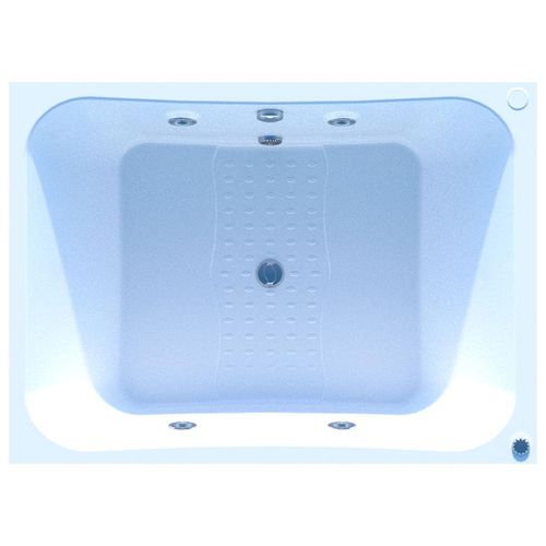 Banheira Buzios Cril com Hidromassagem Aquaplas Branca 150x110cm