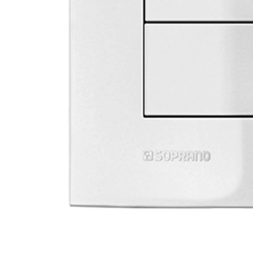 Tomada  RJ11 4 Fios Soprano Iris Branca 4x2