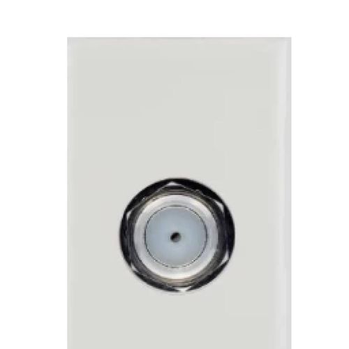 Módulo Tomada Cabo Coaxial Terminal Soprano Iris Branco
