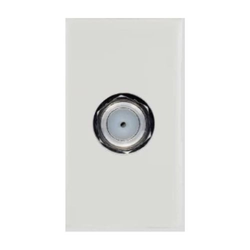 Módulo Tomada Cabo Coaxial Terminal Soprano Iris Branco