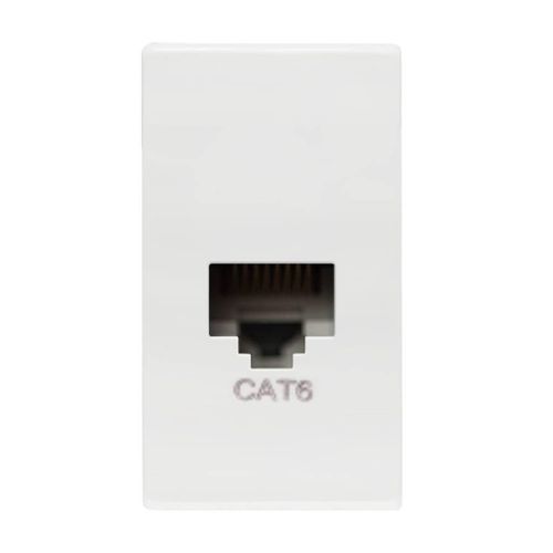 Módulo Tomada RJ45 Cat6 Soprano Iris Branco