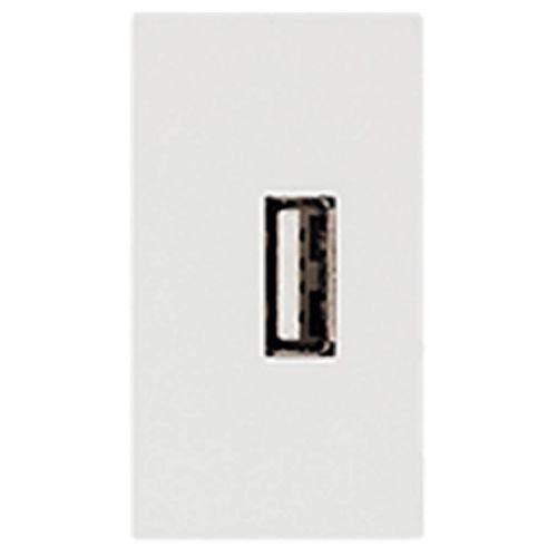 Módulo Tomada USB 2,1A Soprano Iris Branco Bivolt